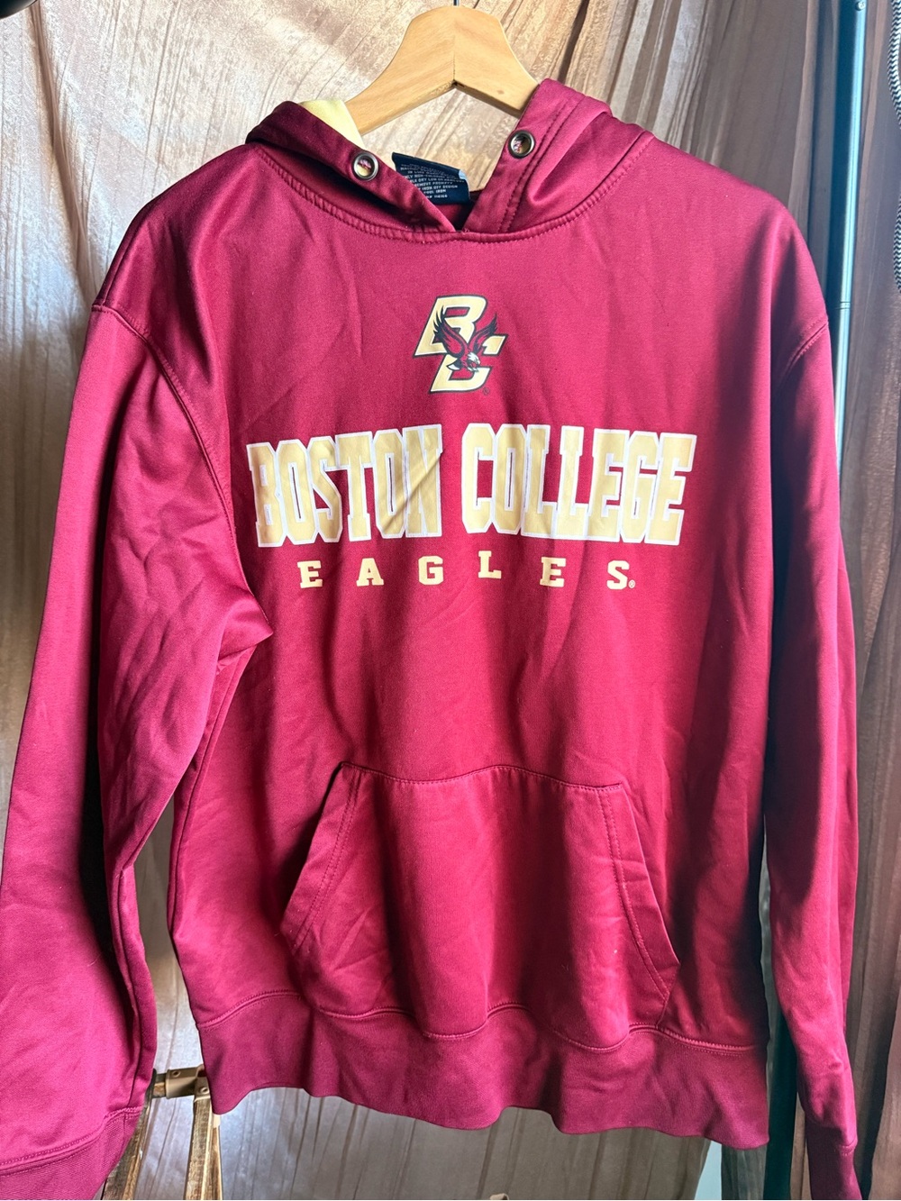 Boston College Eagles Hoodie Colosseum Campus Heritage Maroon Men's L